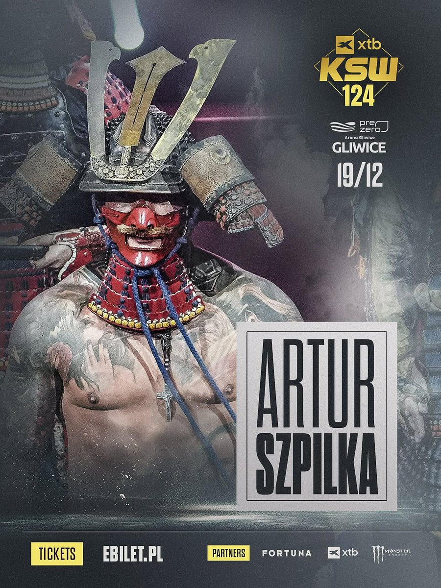KSW_MMA's tweet photo. THE PIN IS BACK!
It’s official - Artur Szpilka returns at XTB #KSW124 in Gliwice! 💥
His opponent will be announced soon. Stay tuned.
XTB #KSW124 | DEC 19 | Gliwice | 🎫 @eBiletPL https://t.co/JeOCTwsk2i