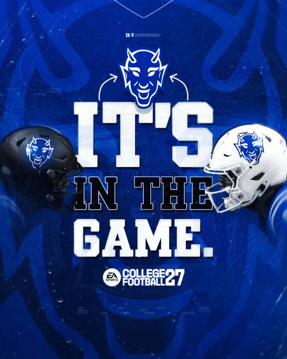 DukeFOOTBALL's tweet photo. The Hellraiser is IN THE GAME 😈👀 https://t.co/5ULPTXaesl