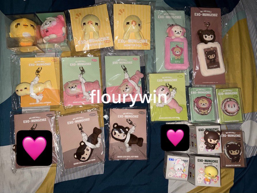 flourywin's tweet photo. wts

md exo mungchiz
— stress ball, monitor doll, photocard holder 295k
— magnetic griptok 280k
— good luck doll keyring 270k
— random figure 250k
— random peek up figure 245k

✅ pack 📍jatim

t. sehun do kyungsoo kai chanyeol suho ohari penguinni nini bear yeoldaengi cottonee https://t.co/AypPSwQmVE