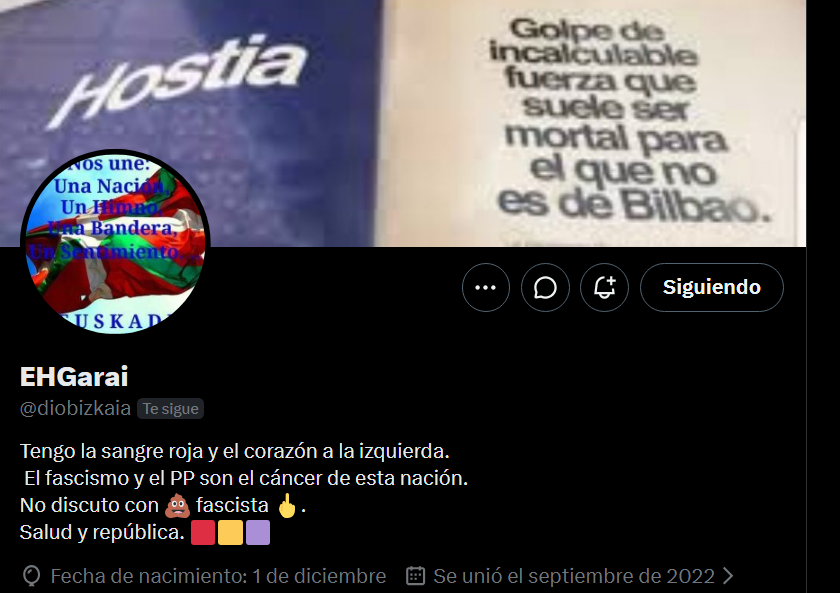Macca15Paul's tweet photo. Le han bloqueado la cuenta a EHGarai @diobizkaia . La nueva es Dio737 @eduardoGarai .👇 https://t.co/BrmRJ3fL0R