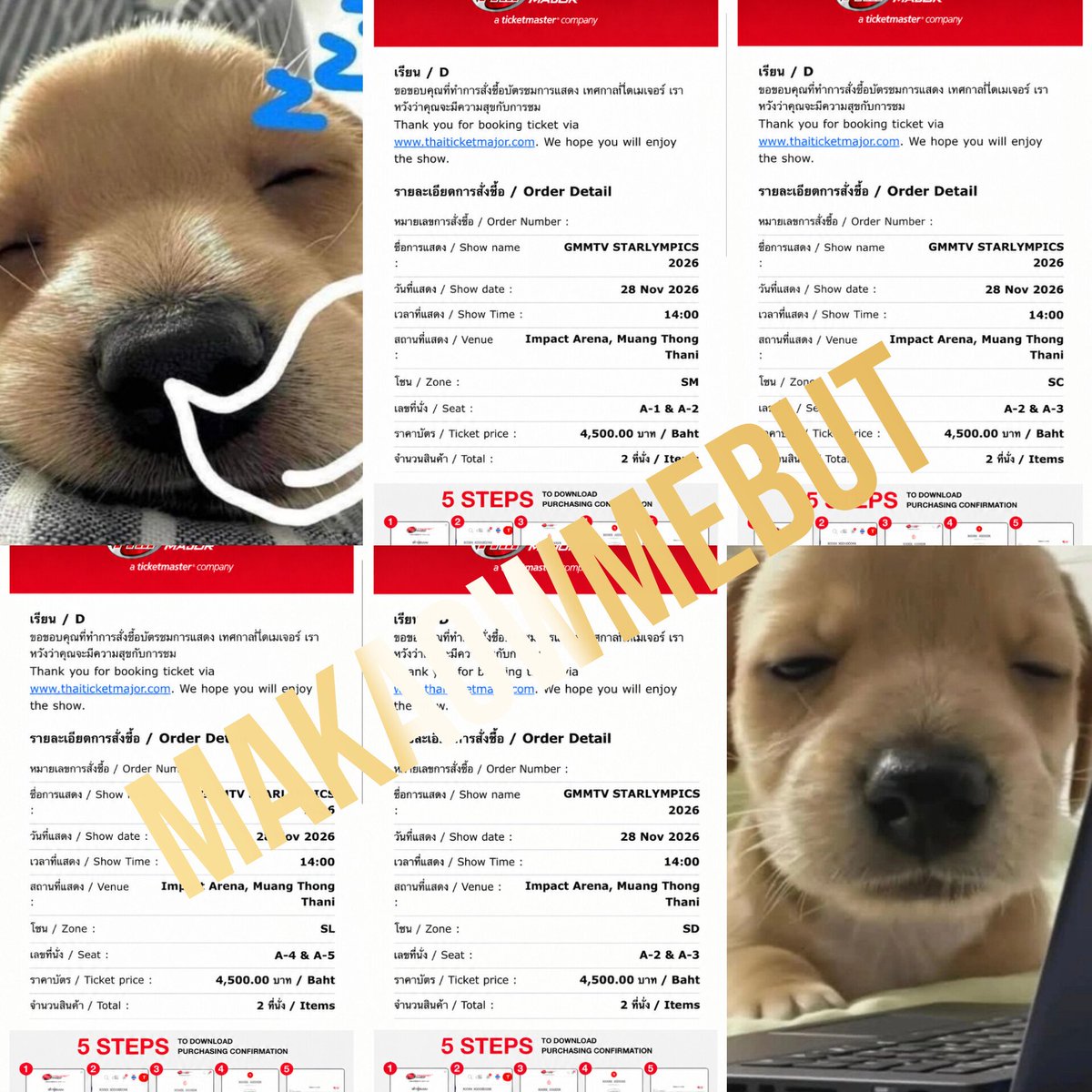 Bebearbut's tweet photo. สนใจทักมาถามได้งับ โซนอื่น 3000-6000ก็มีงับ ทักมาถามก่อนได้นะ🙏🔥
#GMMTVStarlympics2026 https://t.co/m8LmfIqUfb