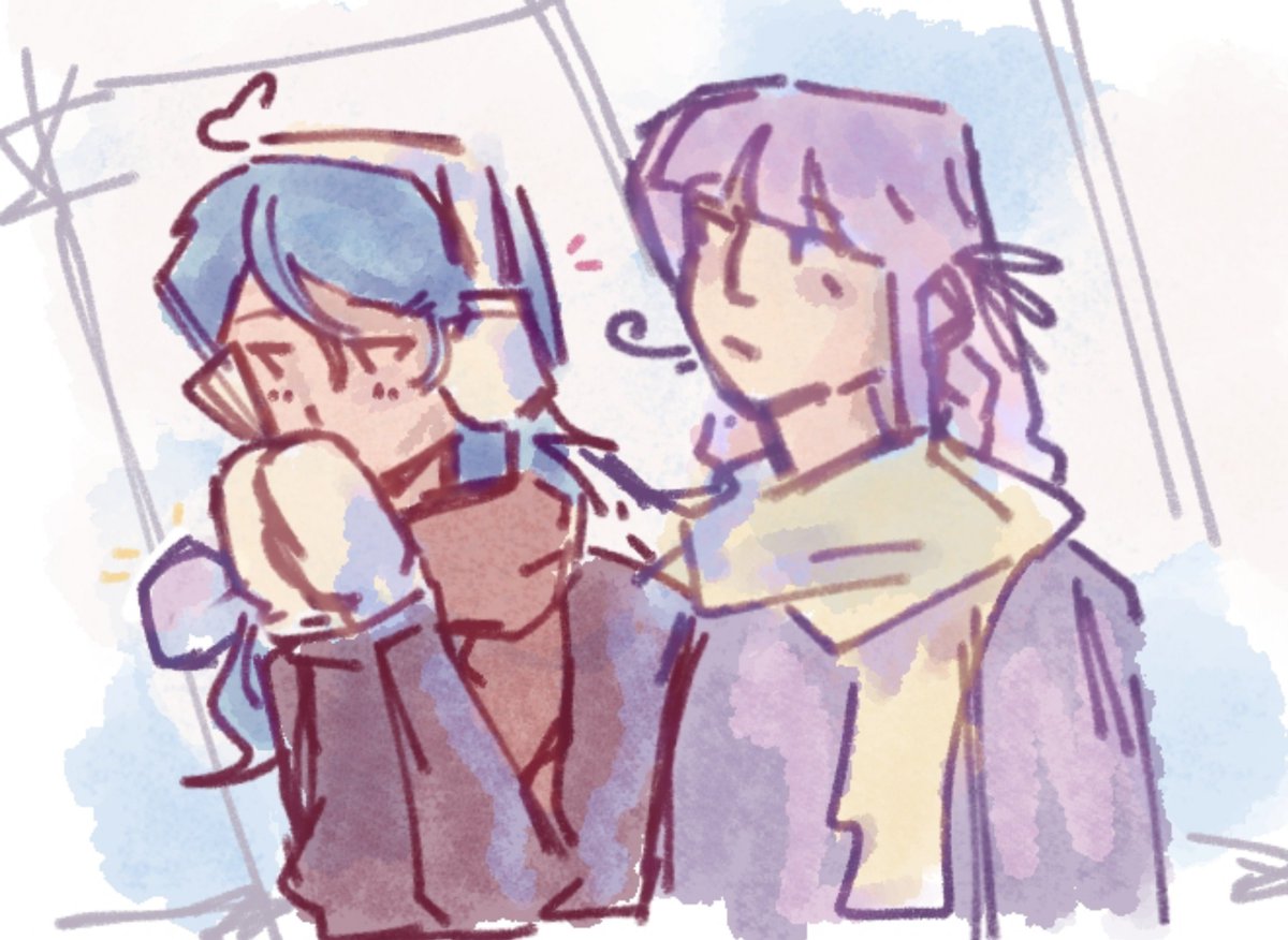 lesbatzono's tweet photo. This is a hc but this is also my fave ship oat !! https://t.co/CUBv4uJV9Q