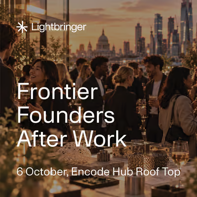 encodeclub's tweet photo. London is filling up with the most ambitious people in deep tech.

So we're taking over the rooftop.

Join us and Lightbringer at Encode Hub on Tuesday 6 October for an invite-only evening of drinks, food and good company — founders, scientists and investors from across the ecosystem, away from the stages.

Part of London Deep Tech Week with @DeepTechLdn.

📅 6 Oct · 6–9pm BST
📍 Encode Hub rooftop, Shoreditch
Sign up now↓