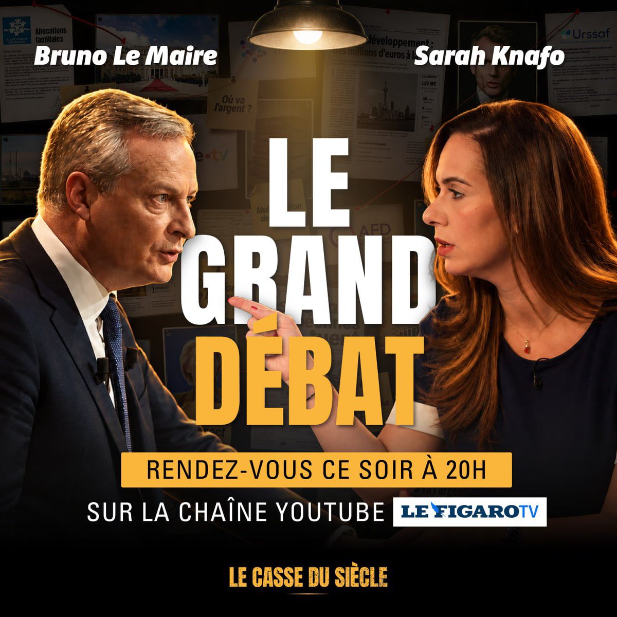 knafo_sarah's tweet photo. Ce soir à 20 heures, je débats face à l’homme qui incarne le casse du siècle. 

Ne manquez surtout pas cet évènement : je ne manquerai pas Bruno Le Maire. https://t.co/tgW611BGhW