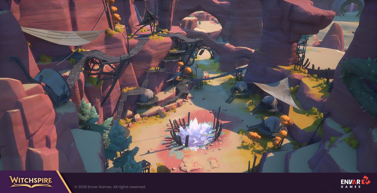 EnvarStudio's tweet photo. Building worlds you can get lost in 🏰

See all of Witchspire’s fantastic 3D environments on ArtStation! https://t.co/bcgwLfnfDc https://t.co/A3USCHnCUu