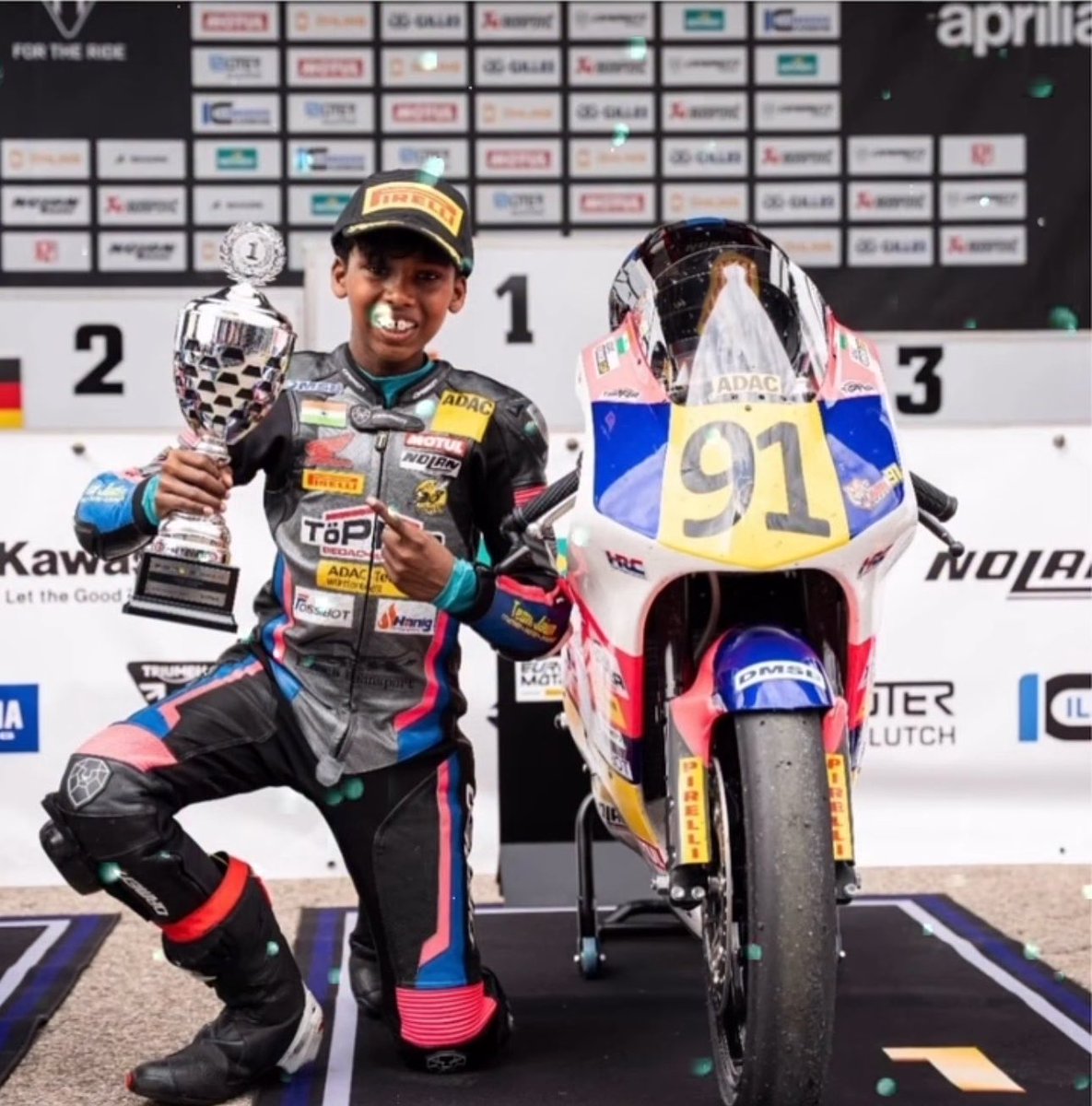 TFC_mass's tweet photo. Ajith sir wished Champion Jaden on his winning of ADAC junior cup Championship 2026 ❤💥💥

#AjithKumar https://t.co/abXMr8VHHQ