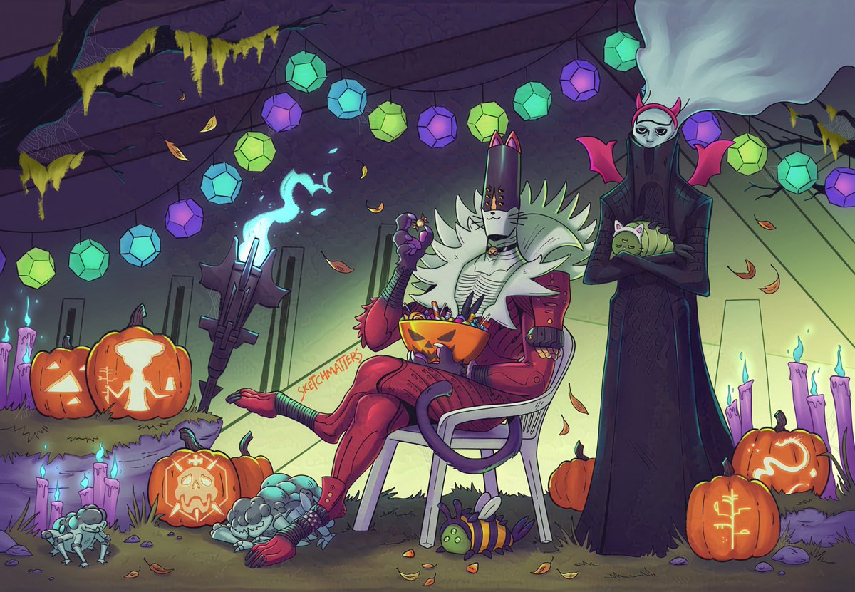 sketchmatters's tweet photo. Trick or treat, my Witness 🎃 Old art for the spooky season! #Destiny2 #Destiny2art https://t.co/R42Fg8XviT