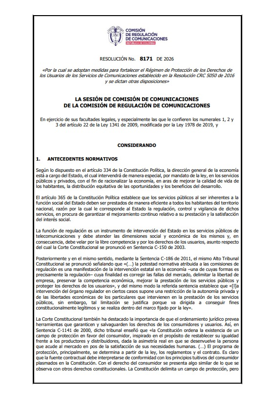 BluRadioCo's tweet photo. A partir de hoy, 1 de octubre, cancelar un servicio móvil será más fácil: los operadores no podrán enviar al usuario de un canal a otro, ponerle trabas ni ofrecerle descuentos durante el trámite. La solicitud deberá radicarse directamente y el usuario recibirá un CUN, número para hacer seguimiento.

Primero se tramita la cancelación y después podrán ofrecerle nuevas condiciones. Para que opere en el siguiente corte, la solicitud debe hacerse al menos 3 días hábiles antes. Desde el 1 de diciembre, la regla aplicará también a servicios fijos. #VocesySonidos