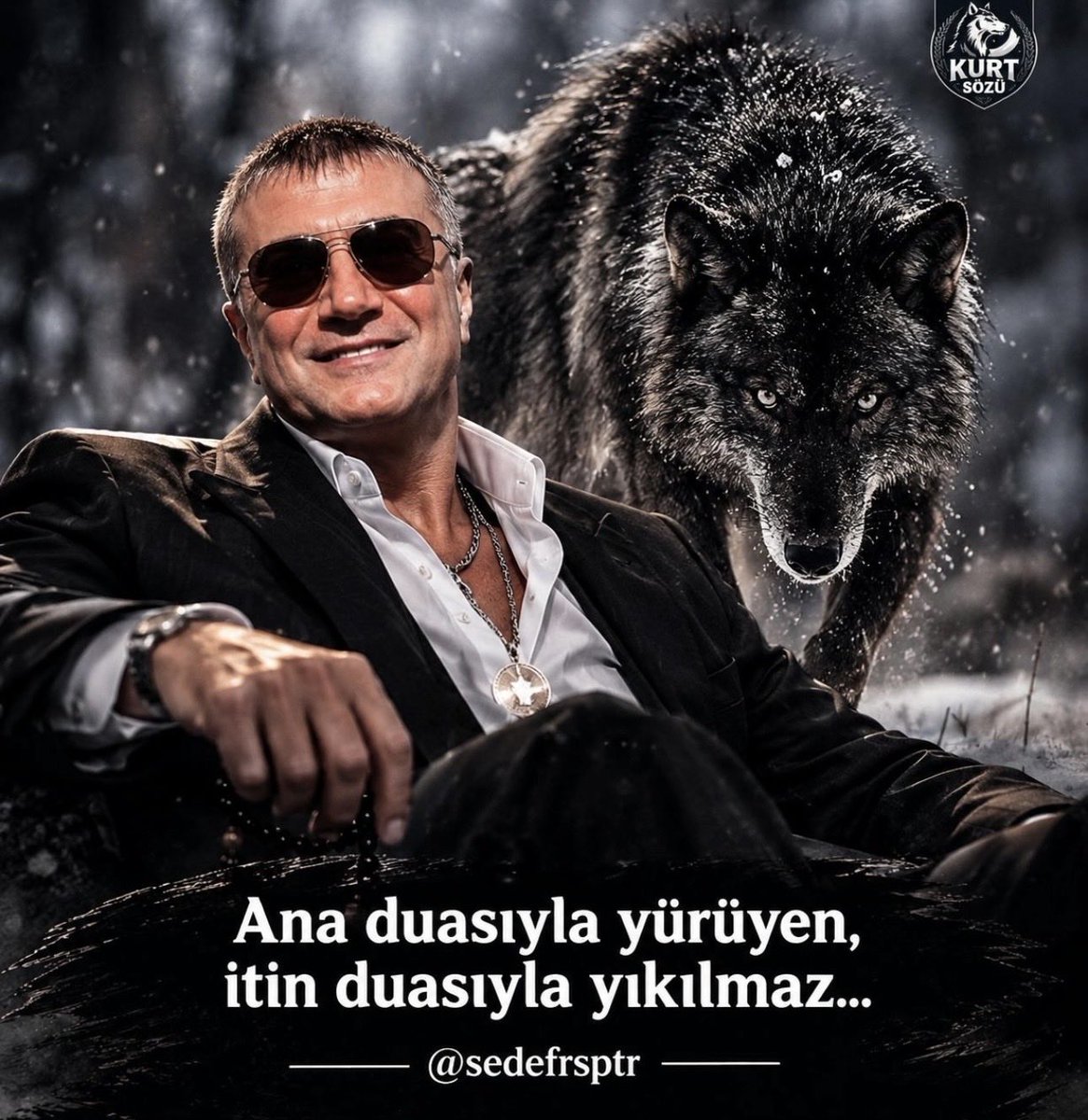 dusetaaa's tweet photo. Duayla yürüyen, kolay kolay yıkılmaz. 🐺🖤
@sedat_peker https://t.co/a92tpX9E1f