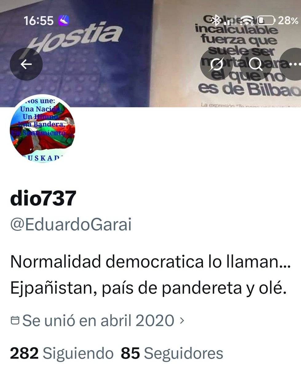 Macca15Paul's tweet photo. Le han bloqueado la cuenta a EHGarai @diobizkaia . La nueva es Dio737 @eduardoGarai .👇 https://t.co/BrmRJ3fL0R