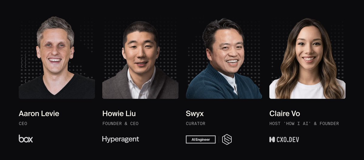 grinich's tweet photo. One week until init() - the conference for builders 🔥 

We have an absolutely killer lineup of speakers: @levie, @howietl, @swyx, @clairevo and more.

Best of all, it's free! There's a few spots left. RSVP now:  https://t.co/UuWq5ZhmiJ

Sponsored by @Stripe @Cloudflare and @Databricks