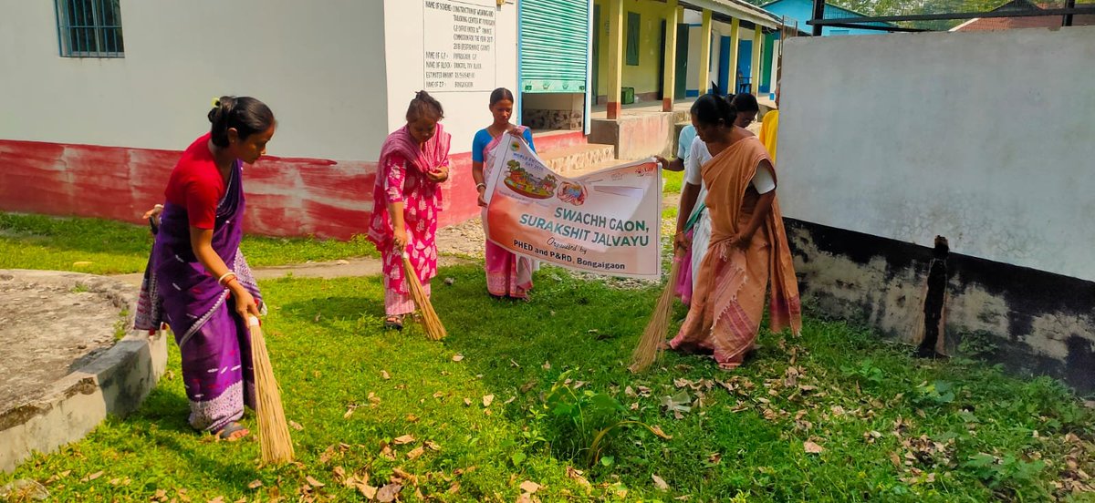 cprdassam's tweet photo. #SwachhataHiSeva 2026 reinforces a simple yet powerful message: a clean India begins with each one of us.

As we mark #SwachhBharatDiwas2026, let us deepen Jan Bhagidari and collectively work towards realising a #SwachhBharat.

Glimpses from Popragaon GP, Bongaigaon. https://t.co/eg9QqPY289
