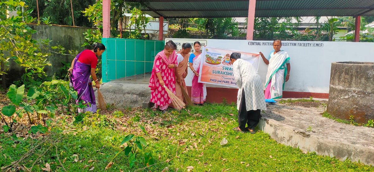 cprdassam's tweet photo. #SwachhataHiSeva 2026 reinforces a simple yet powerful message: a clean India begins with each one of us.

As we mark #SwachhBharatDiwas2026, let us deepen Jan Bhagidari and collectively work towards realising a #SwachhBharat.

Glimpses from Popragaon GP, Bongaigaon. https://t.co/eg9QqPY289