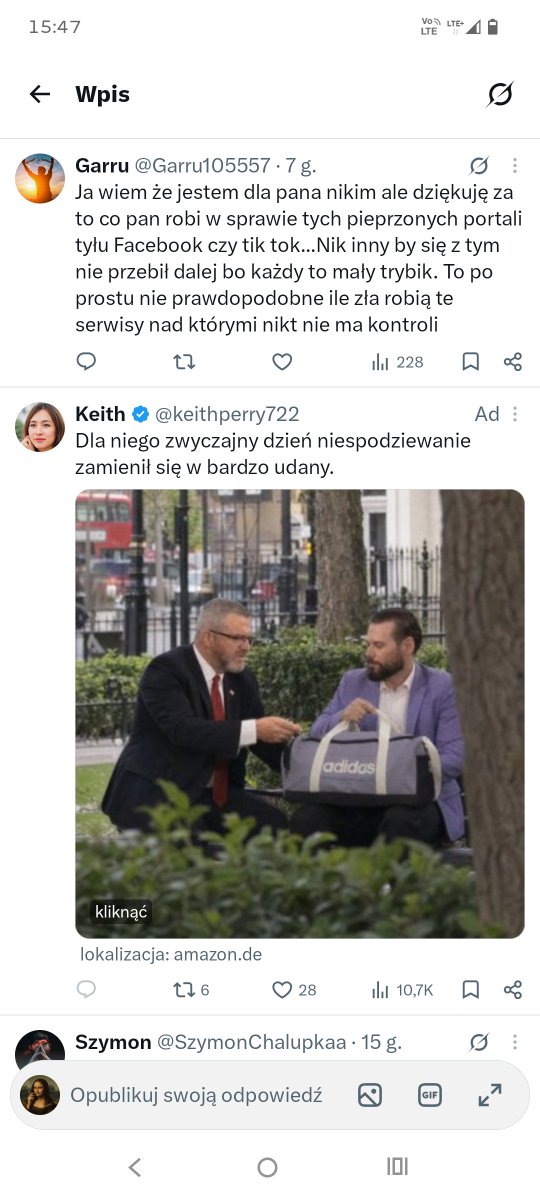 MonarLis's tweet photo. Braun Stanowski torba i zdjęcie z ukrycia. Czy was też dziś cały dzień na X prześladują te reklamy? https://t.co/yi8GAc5xtu