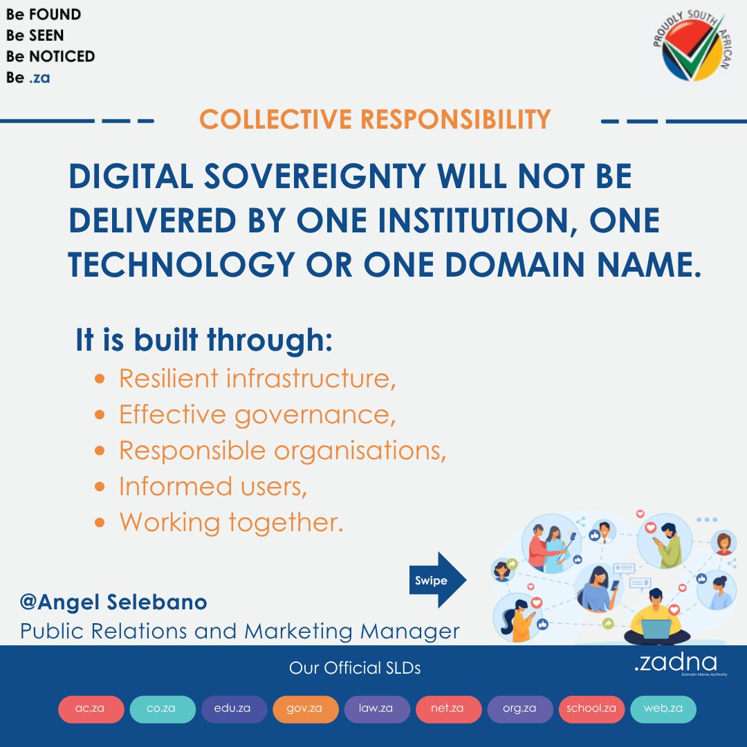 dotZADNA's tweet photo. From trusted digital identities to resilient infrastructure, strengthening digital sovereignty is about creating the conditions for South Africans to participate safely, confidently and meaningfully in the digital world

Read @MarcomContriver's perspective, join the conversation. https://t.co/xlIYfiWXiL