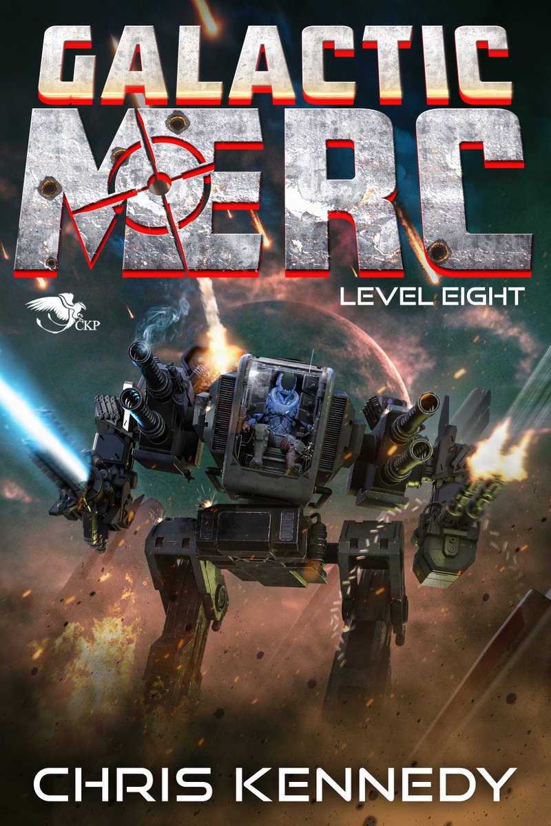CKPBooks's tweet photo. "Level Eight" is out and the series is complete! Have you tried Galactic Merc yet? Take a look here:

https://t.co/g8xHD4dDkx https://t.co/oFejKjStt6