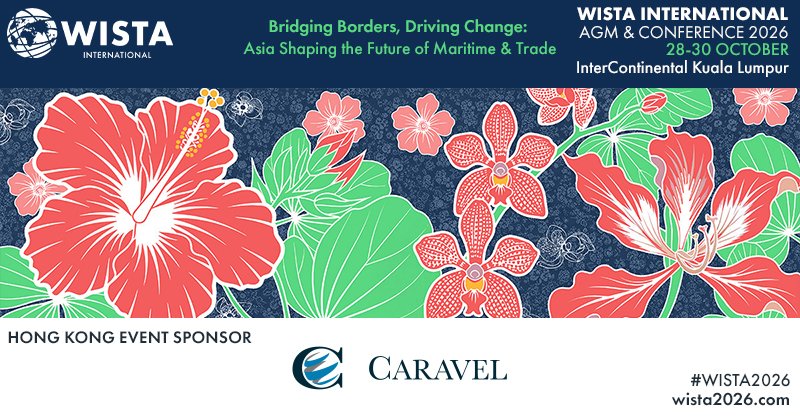 WISTAInt's tweet photo. 🤝 Sponsorship Announcement – The Caravel Group

We are delighted to welcome The Caravel Group as a sponsor of the Hong Kong Networking Event as part of the official 2026 WISTA International AGM &amp; Conference programme!

Thank you for supporting #WISTA2026!

#MaritimeLeadership https://t.co/67hjiZMRL1