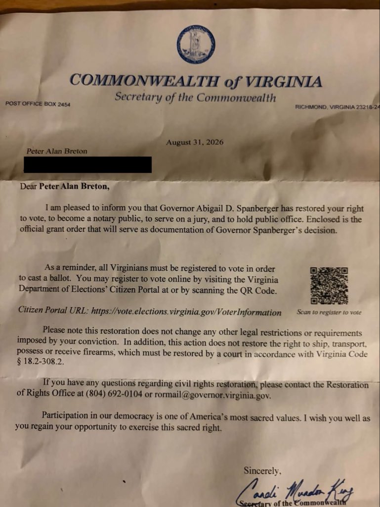 TheJayBee's tweet photo. The only problem is Peter Breton passed away in 2016. Is this how the voter fraud begins? 

*This letter was received by the recipient on September 29, 2026. https://t.co/0loJ9qPWOp