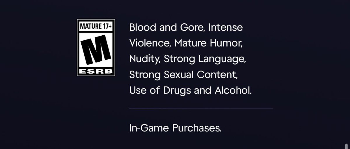videotech's tweet photo. Rockstar had added an official final rating to the #GTAVI website! (via @smallo92)

https://t.co/kZgQ4ZrTpv https://t.co/DORwtjM4uW