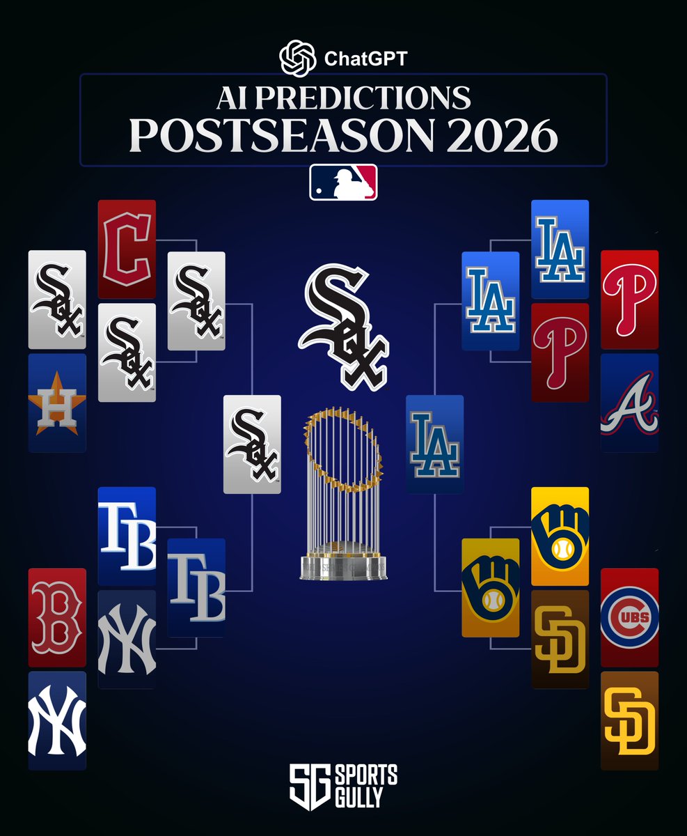 thesportsgully's tweet photo. Chicago White Sox to win World Series 2026 according to ChatGPT 🏆👀 https://t.co/MzQctwUk1B