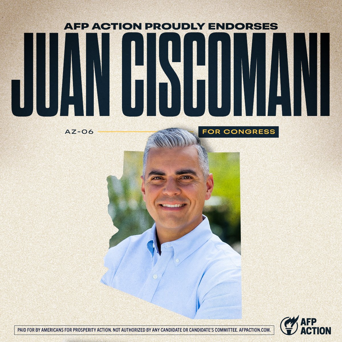 AFPAction's tweet photo. AFP Action is proud to back @JuanCiscomani (AZ-06), @aaronflint (MT-01), @JenBalkcom (NC-11), and @DerekMerrin (OH-09)! 

They are leaders who will work to lower the cost of living and put more money back in your pockets.

https://t.co/BEdnmQRwVD https://t.co/UCyrDWKZxZ