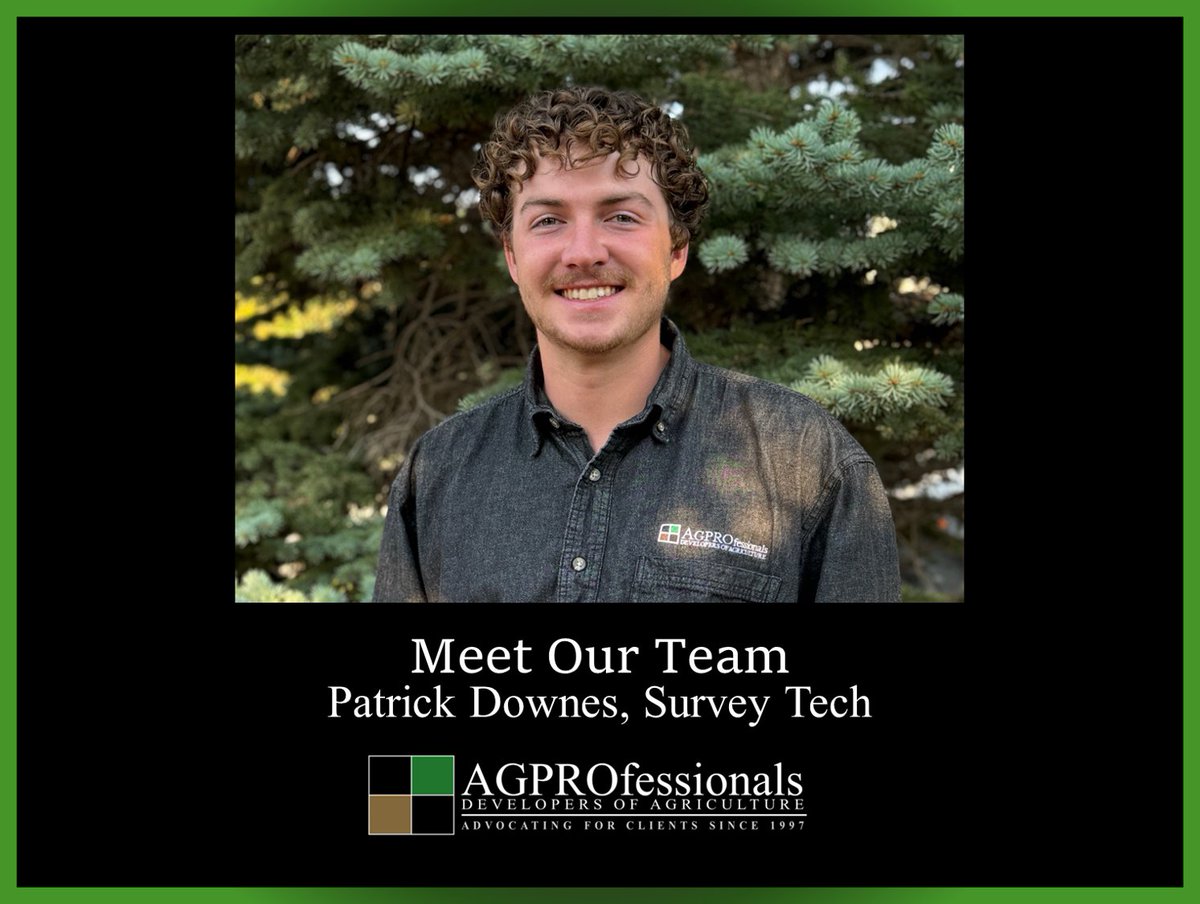 AGPConsult's tweet photo. Patrick Downes
Survey Tech
https://t.co/Uqy6xvUzrS
#AGPROS #consulting #agronomy #landplanning #surveying #design #civilengineering #engineer #agriculture #farmers #ranchers #compliance #permittingandplanning #zoning https://t.co/LWbqbLHngB