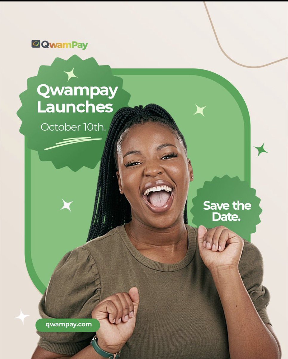 QwamPay's tweet photo. The wait is almost over. 👀💚

Something new is about to make everyday money moves feel a whole lot easier. From sending money to sorting your airtime and data, it’s all coming together in one familiar place.

October 10th. Be ready. 🚀

#QwamPay #QwamPayIsComing #FintechNigeria #MoneyMadeEasy #NigeriaTech #BankingMadeSimple