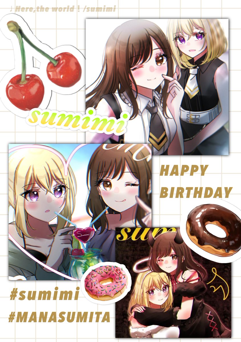 Asahi_rise's tweet photo. #純田まな生誕祭2026
 #bandoriart

まなちゃんお誕生日おめでとう〜！🍒✨️
続編でまたお会いできますように……🙏 https://t.co/6uFU4dD9K7