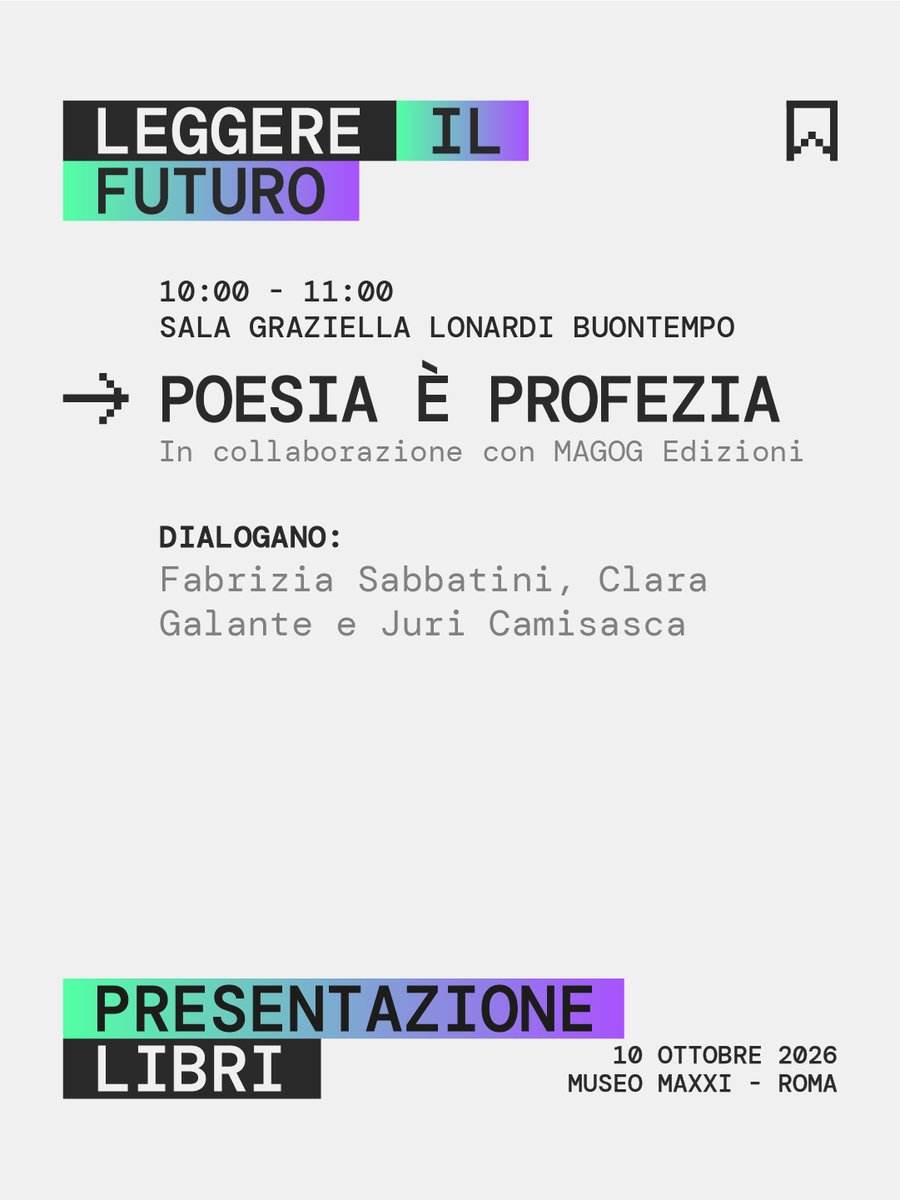 bayramcosmo's tweet photo. 🌌 SALA GRAZIELLA LONARDI BUONTEMPO| Leggere il futuro

Poesia è profezia
🔬 10.10.2026 | MAXXI  | Roma

Riserva il tuo posto 👉 https://t.co/X6oZZzp7WR

#Bayram #Maxxi #quanti #futuro #fisica https://t.co/2jmsEfaR8b