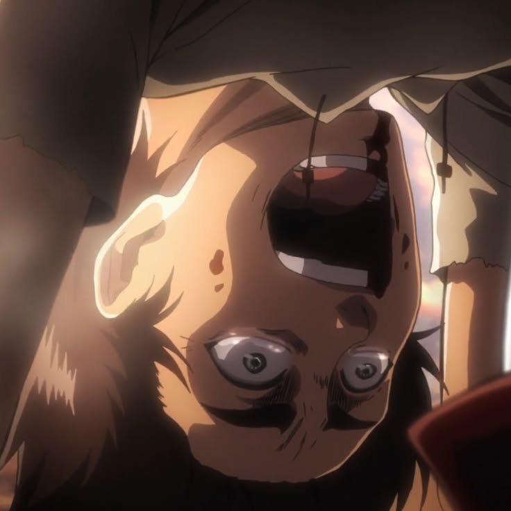 goldengooner62's tweet photo. no wonder mikasa had so many headaches this kid is always screaming https://t.co/wcuCgVZyau