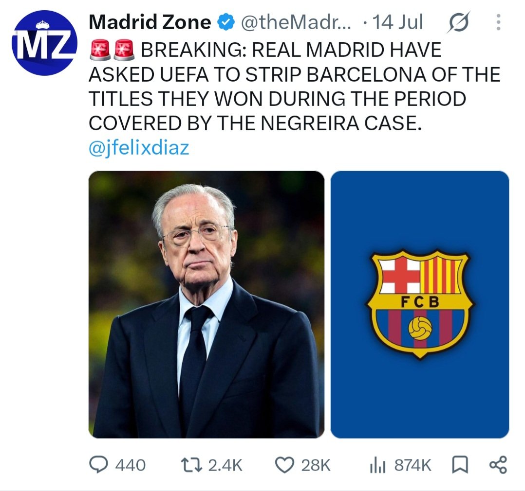 BarcaTimes's tweet photo. - Asked in June
- Asked in July
- Asked in October

Unreal consistency. 👏

Dishing out the same news with different words every other month to fool their gullible fanbase 🤣 https://t.co/JExAFLdjlg