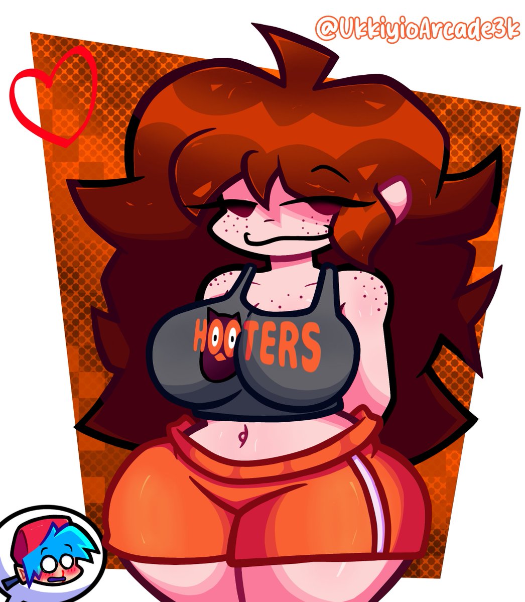 UkkiyioArcade3k's tweet photo. Gf Hooters 👀🔥
(Versión sin censura en @That_UkkiXD, váyan si gustan 🍷🗿)

#fridaynightfunkin #fnfgf #fnfbf https://t.co/fs9v1r6dfy