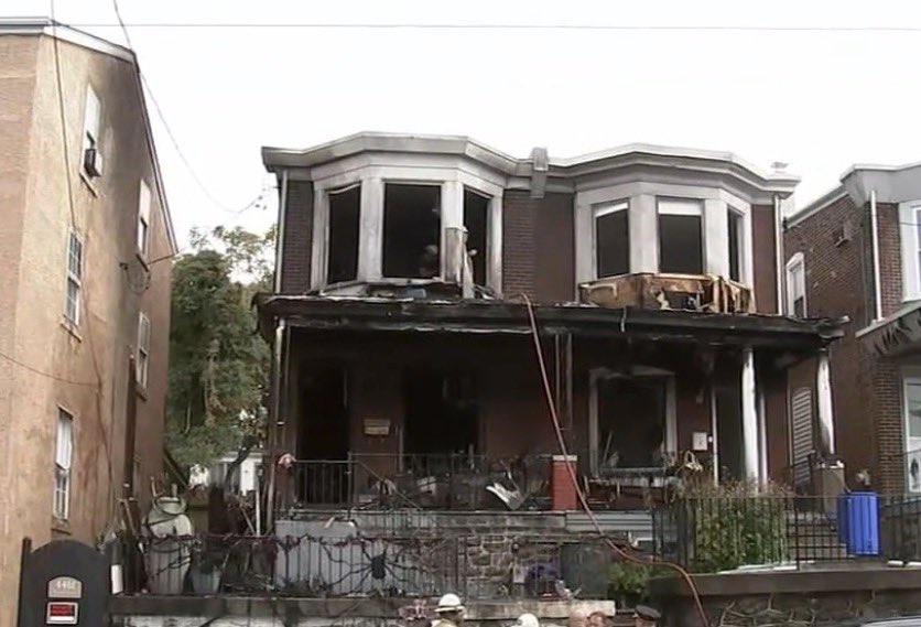 Local22Philly's tweet photo. Yesterday, IAFF Local 22 members responded to a devastating fire on the 4400 block of Fleming Street in Manayunk with people and pets trapped inside.

Our members immediately went to work, aggressively attacking the fire and rescuing four people and three dogs from the home. Sadly, despite their efforts, one victim and one of the dogs later passed away.

Our thoughts and prayers are with the family, their loved ones, and everyone affected by this tragedy. We are incredibly proud of our firefighters, paramedics, and EMTs who answer the call every day, especially on the most difficult days.