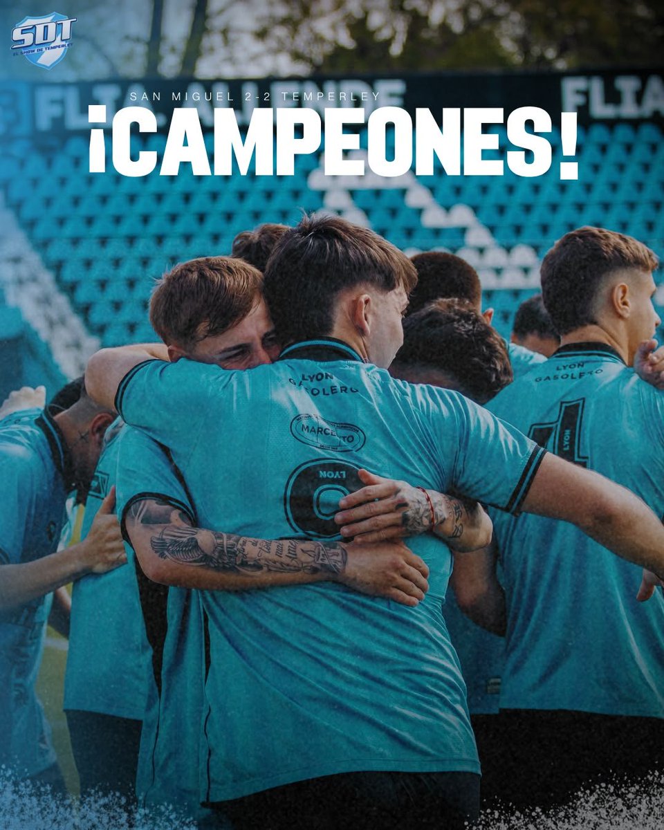 showdetemperley's tweet photo. DALE CAMPEON➡️ LA RESERVA ES CAMPEONA DEL TORNEO.

Tras igualar 2 a 2 con San Miguel como visitante logro el punto necesario para quedarse en el certarmen con goles de Albornoz y Silva, lo hace por primera vez en su historia

VAMOS LOS PIBES💙 https://t.co/jDfRMcAHQq