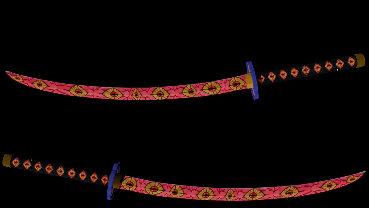 Sm1l3z23's tweet photo. Both Versions of Kokushibo Blade I made #ROBLOX #RobloxDevs #RobloxDev #DemonSlayer https://t.co/5yxeg86bUJ