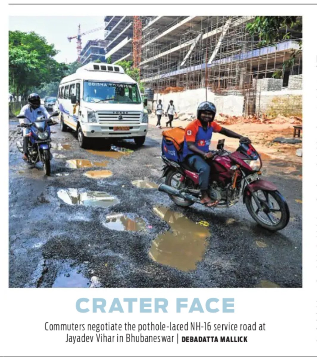 _AnsumanRath's tweet photo. OMC is constructing its new HQs near Jaydev Vihar, unknown to the Mining Corporation, someone has started small mining activities on the adjacent road.  📷 @ddmallick https://t.co/W9lHqJB6pe