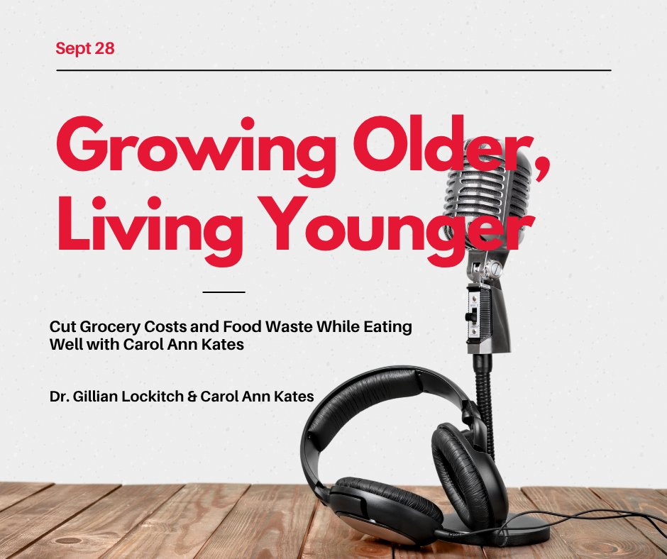 CarolAnnKates's tweet photo. 🎙️ Can you eat well while spending less on groceries?

Carol Ann Kates joins Dr. Gillian Lockitch on Growing Older, Living Younger to share practical tips for saving money, reducing food waste, and making healthier food choices.

🎧 Listen: https://t.co/BvFkXeLVo3

#CarolAnnKates #EatWellSaveMoney