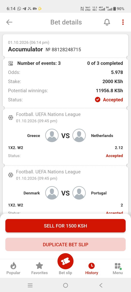BetRadarAfrica's tweet photo. Booking codes:RAQY7
6 odds
Create account topbet
Using promo code ELLAH3 
Registration https://t.co/LMjzwOHCNw https://t.co/l72BytvX1l