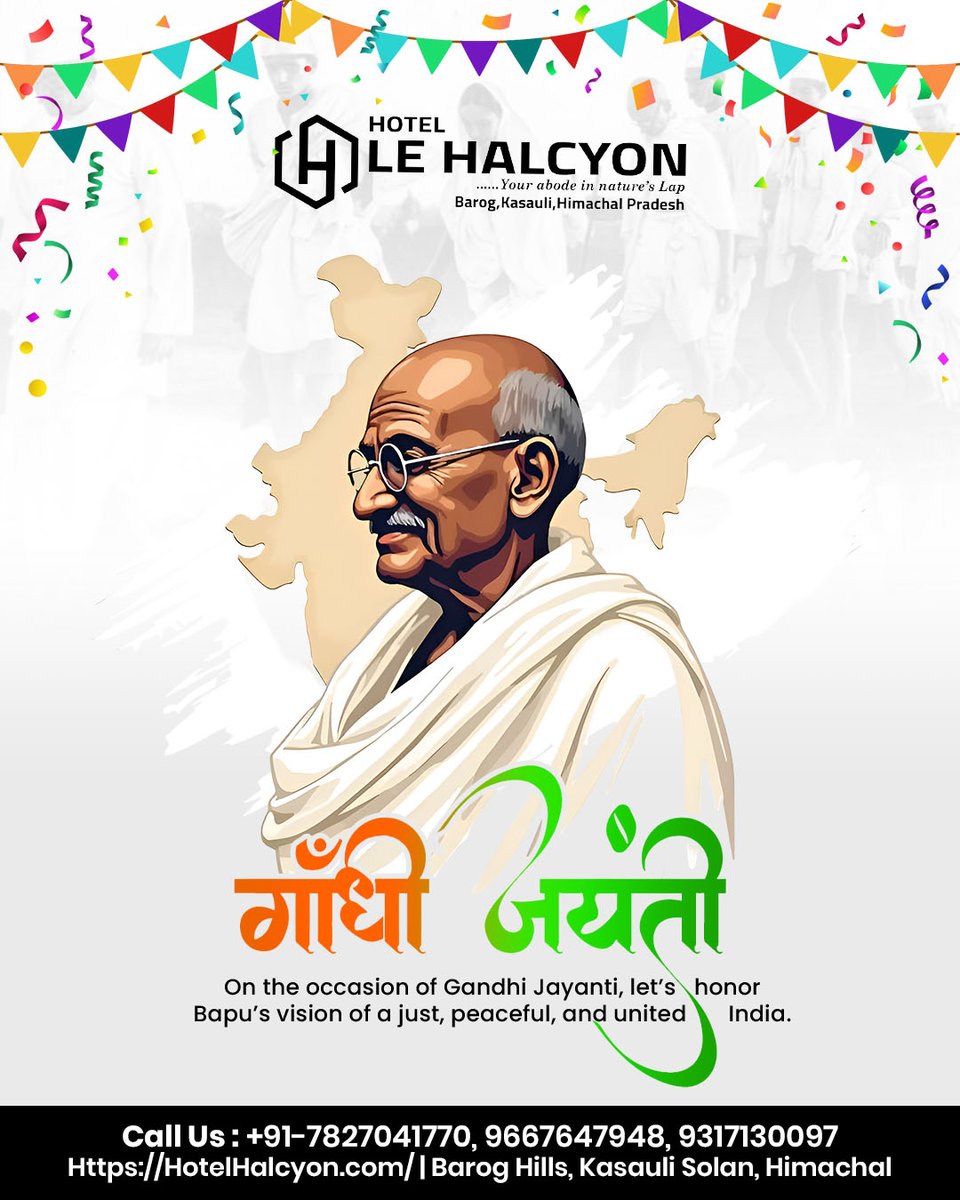 HotelHalcyon's tweet photo. 🏨✨Every check-in is an opportunity to make someone feel welcomed, valued and cared for.🌅🏡

🕊️🌿This Gandhi Jayanti, let’s make peace and kindness part of every journey.🌄🙏

#GandhiJayanti #HospitalityIndustry #GuestExperience #Peace #TravelIndia https://t.co/6621Jv8zcc