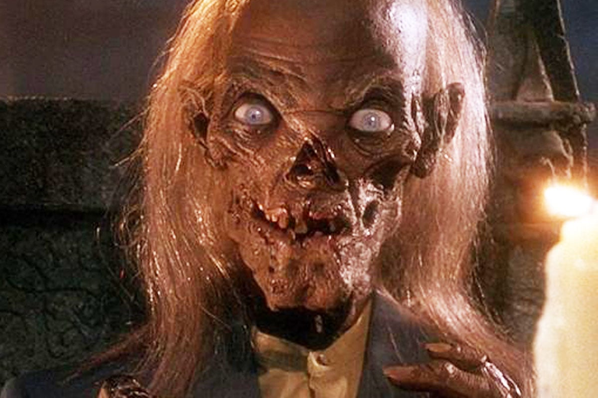 FreddyInSpace's tweet photo. Here's my issue. The original Crypt Keeper always felt to me like an ACTUAL BEING. It sounds absurd, but you can imagine him existing beyond the confines of the TV show. You know he's a Hollywood prop but you BUY INTO THE ILLUSION.

The new Crypt Keeper is a rubber decoration. https://t.co/ZQSBGvDXnf
