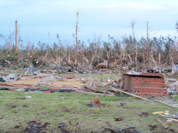 Gio_wx's tweet photo. I have been convinced for years that Askewville was one of, if not the,  strongest tornadoes ever in North Carolina. The level of tree debarking, vehicular damage, and obliteration of structures is almost unmatched to anything in the state. And I’m sure more is hiding out there… https://t.co/rtsC2xRxYm