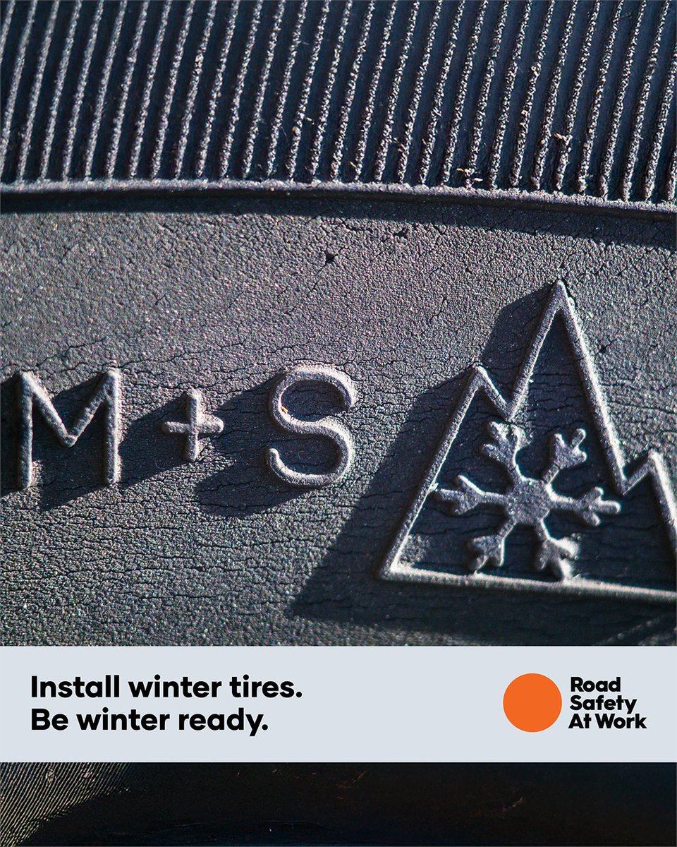 RoadSafeAtWork's tweet photo. Oct 1 to March 31, drivers must follow winter tire and chain road signs in #BC. For select highways including mountain passes and rural routes in high snowfall areas, the date is extended until April 30. https://t.co/FIjfcnVzMx #BeWinterReady https://t.co/0y3FuTs8Cz