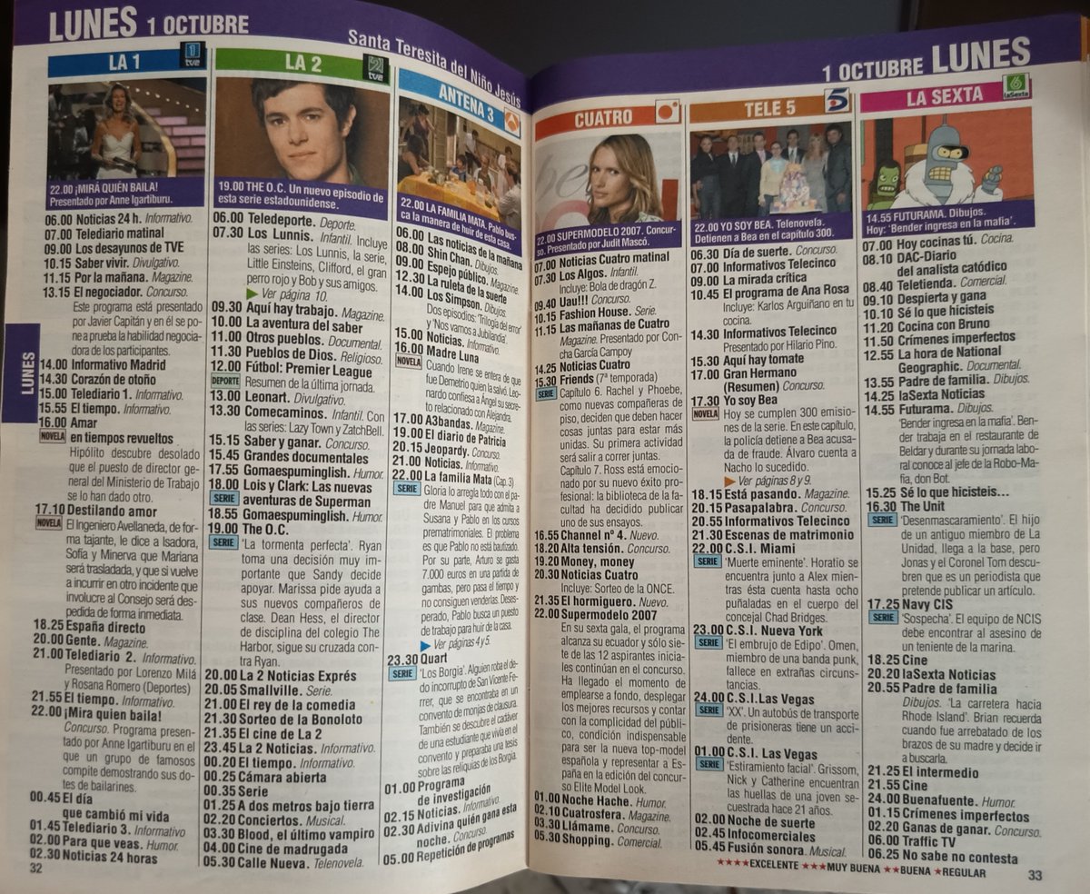 pacop_1985's tweet photo. Esta era la programación prevista para tal día como hoy de hace 19 años, según Teleprograma. https://t.co/8T07GUD9PP