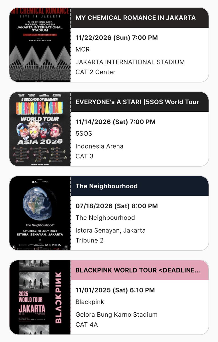 kjiwxind's tweet photo. gue pun istigfar kalo liat recap concert…. gak setahun full btw, tapi tiap taun ada aja 😭🫰🏻 https://t.co/13sBprdWgR