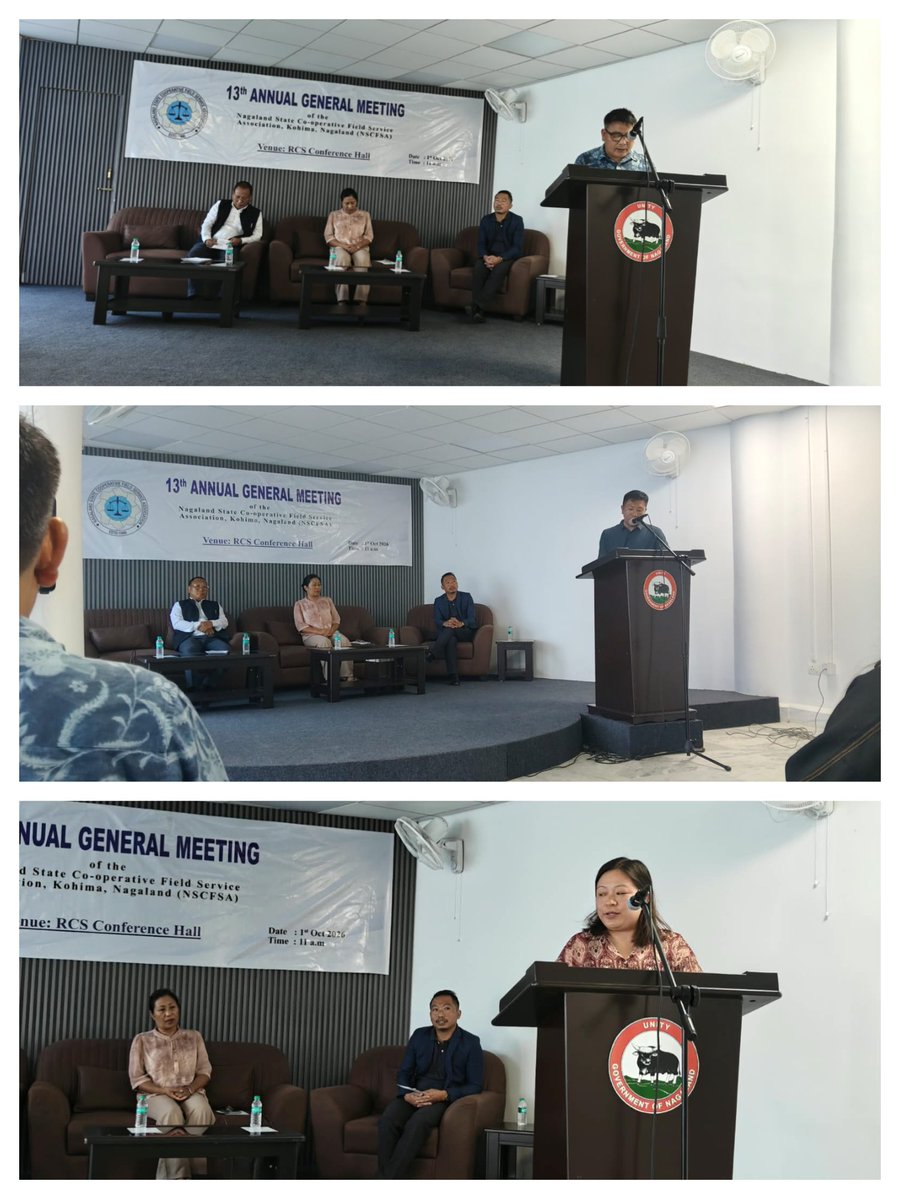 Ngl_Cooperation's tweet photo. 13th annual general meeting of the Nagaland State cooperative field service association was held at RCS office conference Hall, Kohima where Smti. Bendangla Longkumer, RCS graced the event as special guest. https://t.co/3HfLgH97Pc