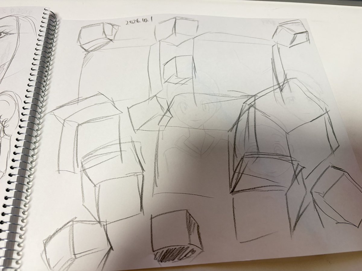 nonchi1603's tweet photo. なんか気分乗らない…でも少しやろうと思って描いたら結局1時間くらいやってた。
まだ絵の基礎ができてない私が「やる気ない」なんて言ってて「は？」って感じ。
やる気スイッチとかほんとない。
とりあえずペンを持って手を動かせ(自戒)

パース感覚なくて、箱がぐちゃぐちゃ笑 https://t.co/PZsGIyrSoY
