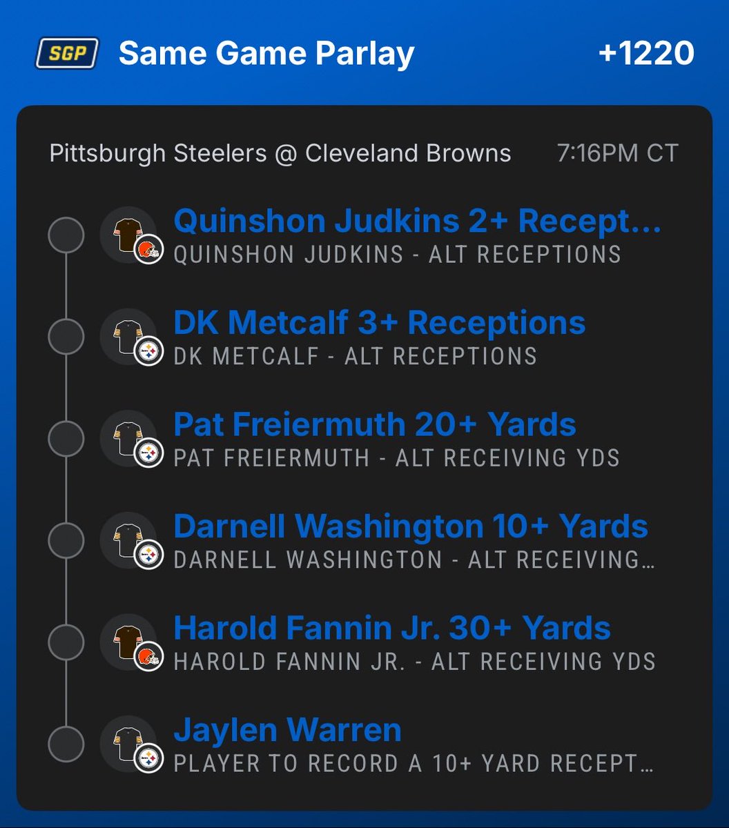 bets_bakers's tweet photo. Week 4 Thursday Night Football Parlay! Each of the Bakers have all carefully researched one player prop to make a parlay you will definitely want to tail. Let’s make some money tonight 🤑

#parlay #bestbets #PlayerProps #parlays #betting #Bakers #tnf https://t.co/0LCSgyXkzt