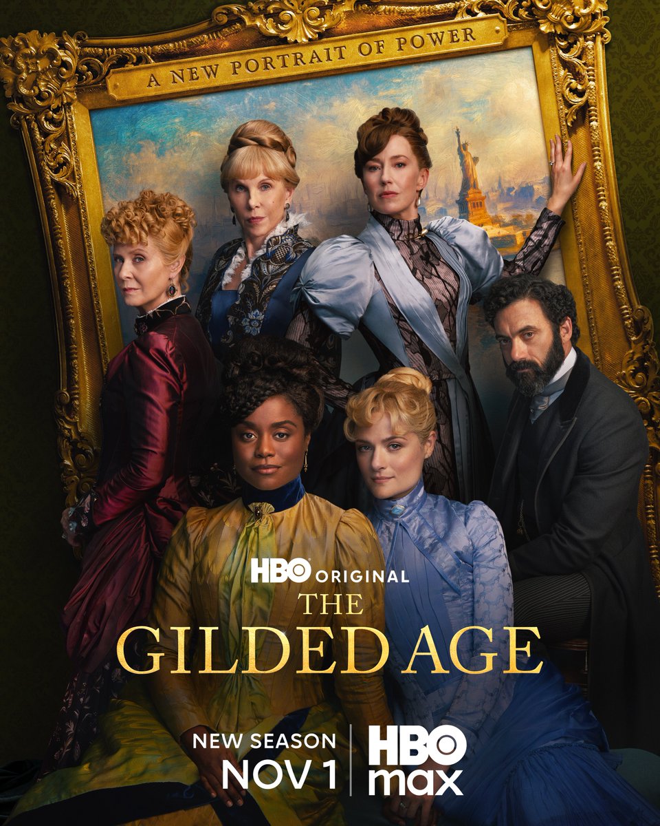 hbomax's tweet photo. ONE MONTH. #TheGildedAge https://t.co/DjWJy8FOZO