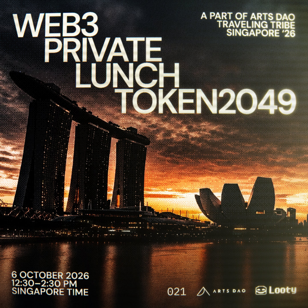 Rahim_mahtab's tweet photo. Token 2049 chads 🇸🇬

Hosting a private lunch with a bunch of curated folks on the 6th 

By @arts_dao , @021_xyz and @looty_fi 

Limited spots , sign up if you are sure about being there 

https://t.co/9HNfrZcW0O https://t.co/gdeTZvnqXW