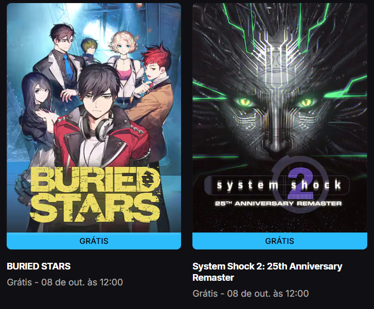 CanalDoEd_'s tweet photo. 🎮 Jogos grátis na Epic Games Store!
Buried Stars e System Shock 2: 25th Anniversary Remaster estão gratuitos! E os próximos jogos serão Out of Sight e TerraScape.
🔗 https://t.co/czB3HqhoKj
#epicgames #epicgamesstore #jogosgratis #pcgaming #buriedstars #systemshock2 #outofsight #terrascape